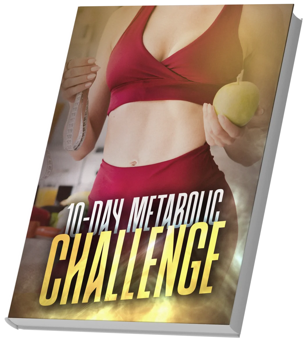 Bonus #5 — 10-Day Metabolic Challenge guide cover with micro-tasks to reactivate metabolism and reduce bloating